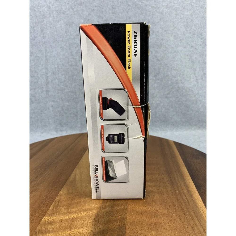 Bell Howell Z680AF-C‎ Power Zoom Flash Black Reprogrammable For Canon EOS